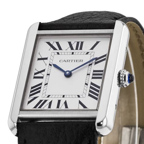 ladies cartier watch leather strap|cartier watch white rubber strap.